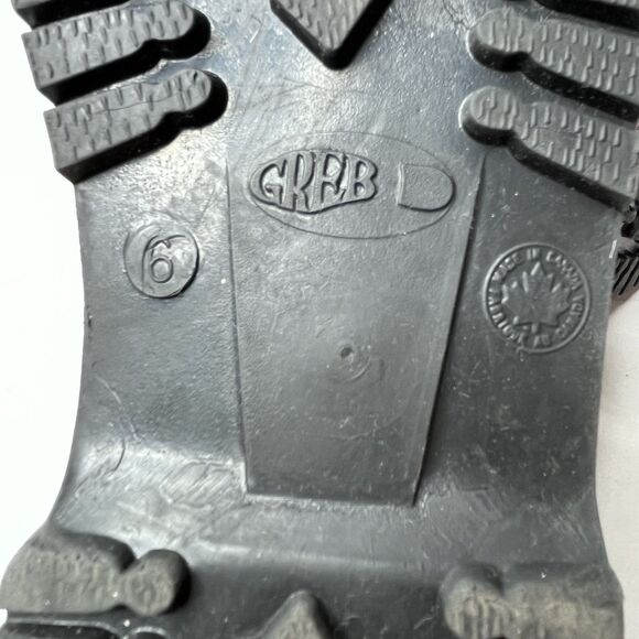 Vintage Greb Canadian Made Brown Leather Duck Work Boots Mens Size 8 - Picture 12 of 12